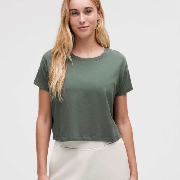 lululemon athletica Tops - Lululemon NWT Cates Tee Dark Forest Size 10
